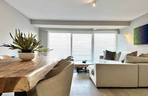 Knokke Apartment | comfy design apartment with garden and sea view