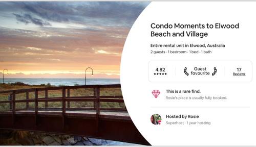 Elwood Apartment | Condo Moments to Elwood Beach and Village
