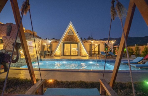 Faralya Villa | conservative villa with large garden and kids playing area
