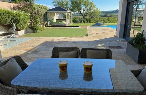 Pezenas Villa | Contemporary upscale villa, heated pool with jacuzzi. Breathtaking view