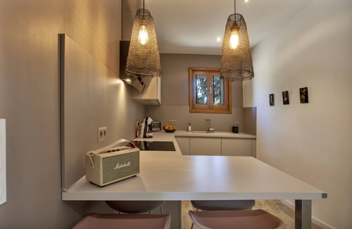 Moltifao Apartment | Corsican stone house with sea, mountain and pool views near ASCO