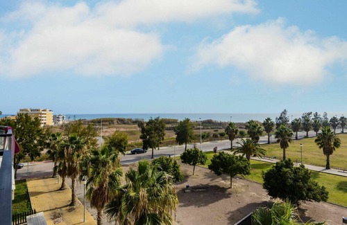 El Grau de Moncofa Apartment | Cosy apartment for 4 guests with A/C, pool, WIFI, TV and terrace