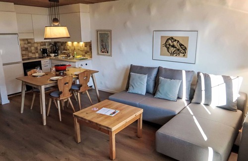 Schluein Apartment | Cosy apartment for 5 people with WIFI, TV, patio, pets allowed and panoramic view