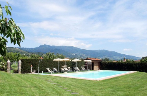 San Michele di Moriano Villa | Cosy apartment in villa for 6 guests with pool, WIFI, TV and patio