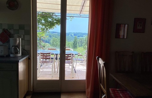 Doissat Cottage | cottage EMERAUDE heated pool, 5 pers., free wifi