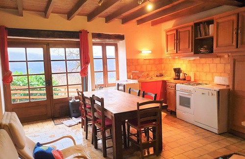 Biert House | Cottage/Mountain house: panoramic view of the Pyrenees in Ariège