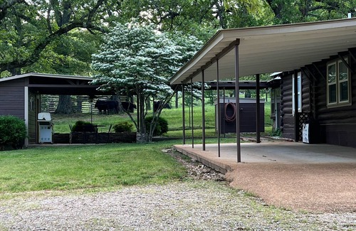 Mammoth Spring House | Country setting Old Log Home 5 mins to Spring River