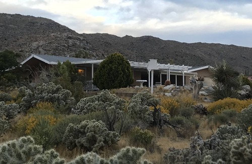 Joshua Tree House | COYOTE CREEK RETREAT: Semi-Rural, Monument Views, Stargazing, Spa, Vintage LPs.