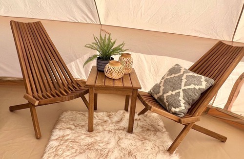 Clarksville RV Rental | Cozy 1-Bedroom Yurt With Indoor Wood Stove