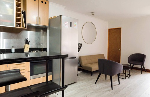 El Golf Apartment | Cozy 2BR Retreat in Prime Las Condes Location