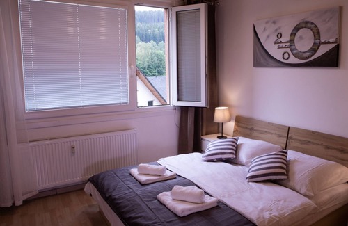 Tanvald Apartment | Cozy Apartment for 2 w/ Breathtaking Mountain View