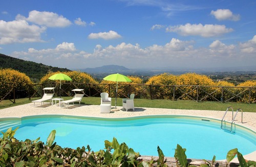 Casperia Apartment | Cozy Apartment near Rome in Country House with Swimmingpool and Panoramic Views