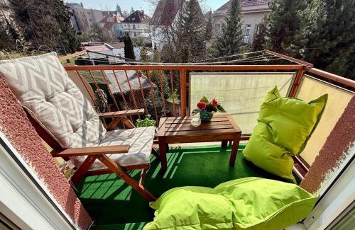 Podebrady Apartment | Cozy apartment steps from the spa fountain