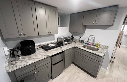 Mattapan Apartment | Cozy basement/studio apartment with kitchenette and bathroom!