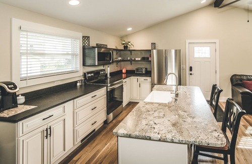 Brevard Cottage | Cozy Brevard Cottage | Fire Pit, Creek Views & Walk to Downtown