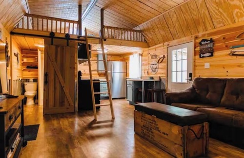 Crane Hill Cabin | Cozy cabin in beautiful Crane Hill with sunset views and an outdoor fire pit!