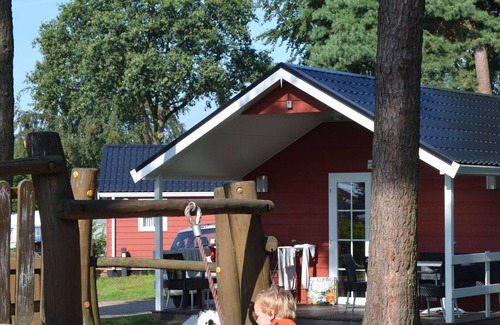 Reutum Ski Chalet | Cozy chalet with a dishwasher in a holiday park in Twente