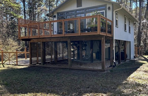 Theodore House | Cozy coastal oasis w/wooded views and wrap around deck. Close to Dauphin Island