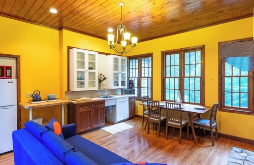 Almond Apartment | Cozy Condo with Hot Tub & Stunning Views! Close to Bryson City & Fontana Lake