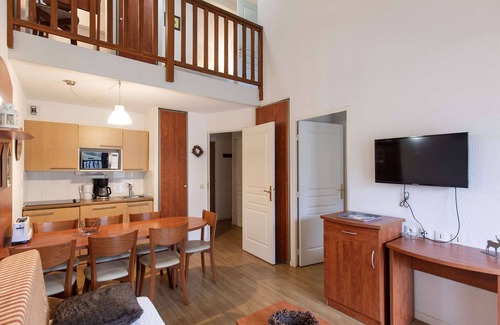 La Mongie Apartment | Cozy Duplex 3-BR with Covered Parking, Pool, Fitness, and Close to Slopes