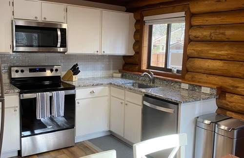 Al Tahoe Cabin | Cozy Log Cabin — Short Walk to Lake, Meadow, Dining, and More.
