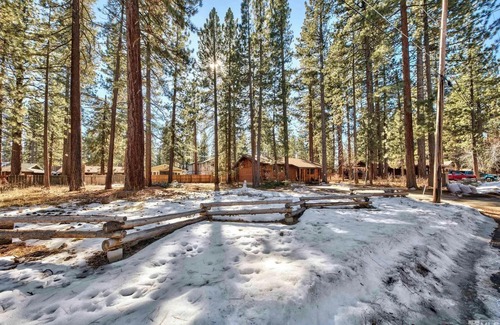 Al Tahoe Cabin | Cozy Log Cabin — Short Walk to Lake, Meadow, Dining, and More.