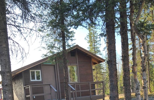 Houston Cabin | Cozy quiet One Bedroom Cabin with short walk to Little Susitna River in Houston.