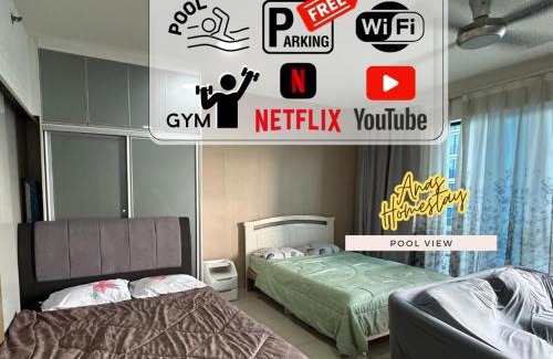 Shah Alam Apartment | Cozy Skyview DillaSuite-Trefoil (Wifi,Pool,Netflix)