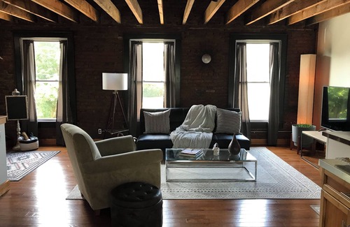 South Main Street Apartment | Cozy studio with AC and WiFi in Historic Geneva, NY.