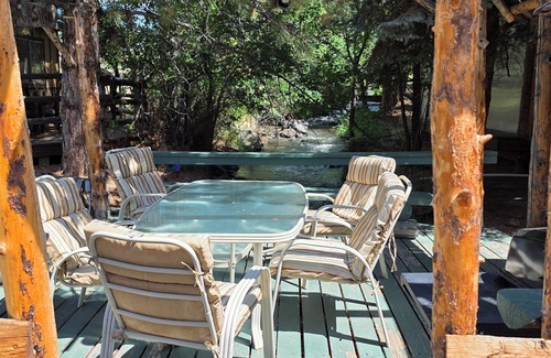Cedaredge Cabin | Creekside Comfort: King & Queen Beds, Kitchenette at the Cedaredge Lodge