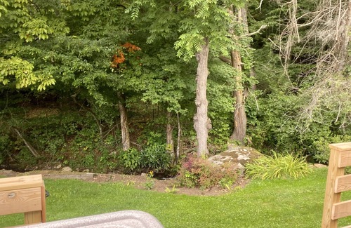 Burnsville House | Creekside home with hot tub within 30 mins to Asheville