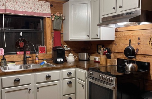 Tellico Plains Cabin | Cupid’s Cove Cabin Romantic Getaway - Hot tub under the stars