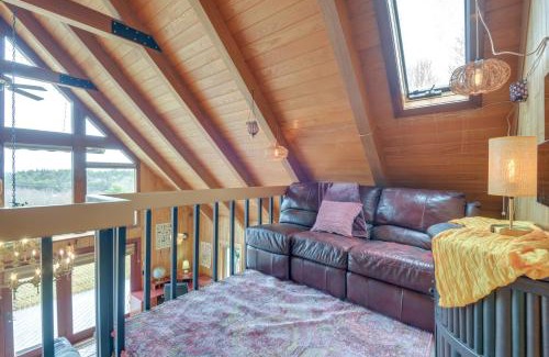 Vernon Apartment | Deck, Mountain Views Colorful Retreat in Vernon!