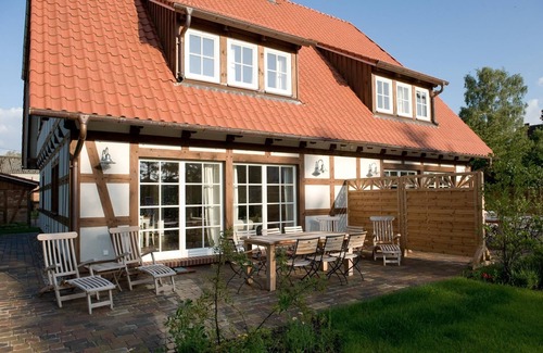 Krienke House | Deluxe holiday house with sauna and fireplace near “Achterwasser”