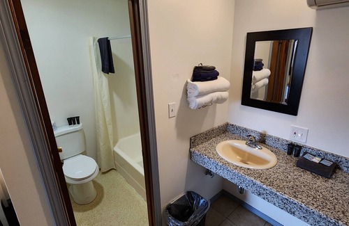 Maupin Apartment | Deschutes Motel - Oak Springs - Queen Suite w/1 Queen Bed