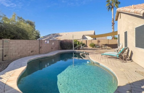 Mesa House | Desert retreat w/ pool heater, covered patio, BBQ