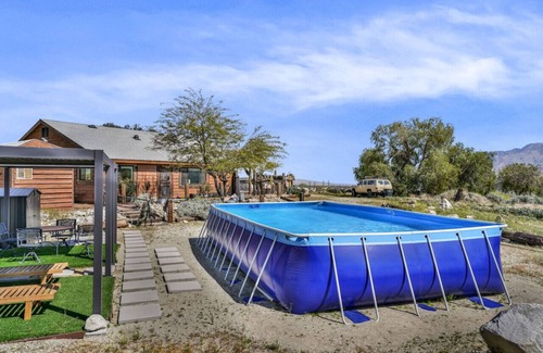 Riverside County Apartment | Desert Zen: Tranquil Escape, Pool/Hot Tub, Firepit