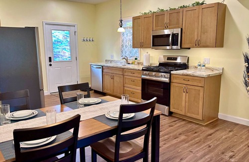 Cadillac Cottage | Destination Leisure – Cottage B, 2BR Next to Mitchell State Park Campground