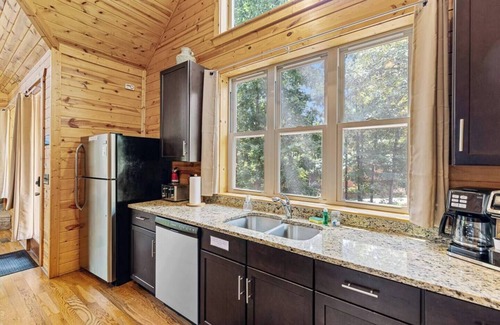 Cleveland Cabin | Destiny-Luxury w 2 Person 6 ft Indoor Warm Air Jacuzzi Spa