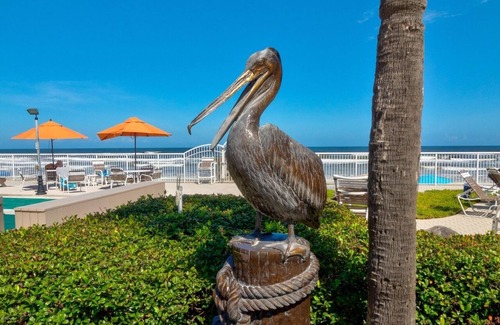 New Smyrna Beach Condo | Direct Ocean Front 2 Pools/Ground Floor- Drive on Beach! Rocket Launches weekly!