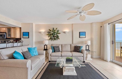 Seawinds Condo Condo | Direct oceanfront condo with a private balcony, heated beachfront pool, and garage