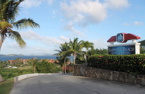 Red Hook Condo | DIRECTLY ON SAPPHIRE BEACH!Walk from your patio to the beach-pool Awesome views.