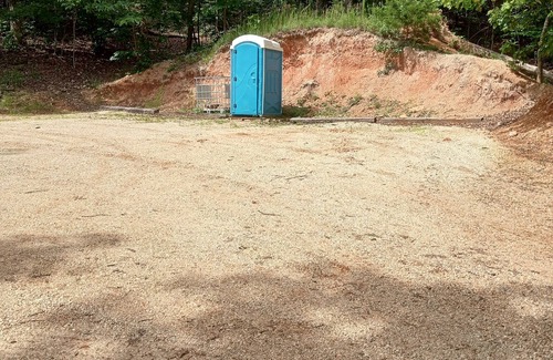 Lake of the Ozarks RV Rental | DnD Camp Site #2 Private Woods primitive campground in Sunrise Beach
