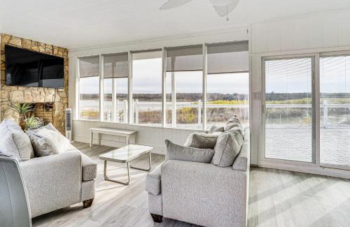 Runaway Bay House | Dock and Fire Pit Riverfront Runaway Bay Retreat