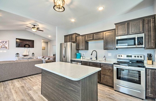 Rocky Mount House | Dock & Fire Pit: Lakefront Rocky Mount Home!