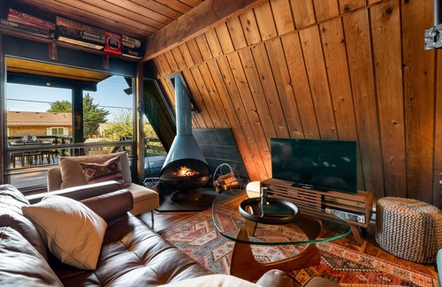 Arch Cape Cabin | Dog-friendly A-frame with hot tub, fireplace, grill, & firepit - walk to beach