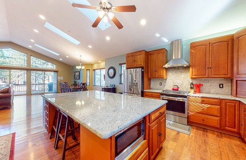 Bijou Park Acres House | Dog-friendly home near lake with hot tub, pool table, fireplace, & W/D