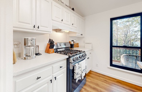 La Conner Cabin | Dog-friendly home with bay-view deck, grill & fireplace - walk to Kukutali Trail