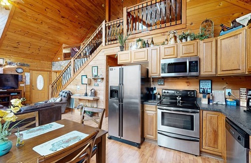 Sautee Nacoochee Cabin | Dog-friendly, two story cabin in woods w/screened-in deck, hot tub, pool table
