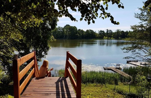 Małdyty House | Domek uroczo położony we wsi Drynki, przy jeziorze Pozorty. Osada 4-ech domków